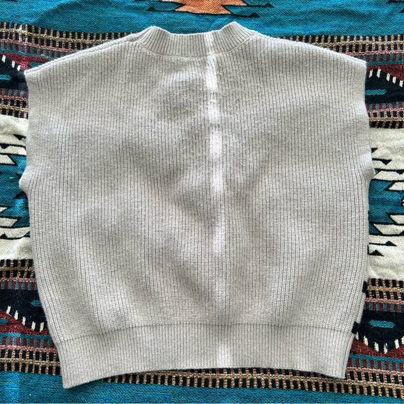 Amazon Essentials Beige and Black Striped Sweater Top - Picture 2 of 2